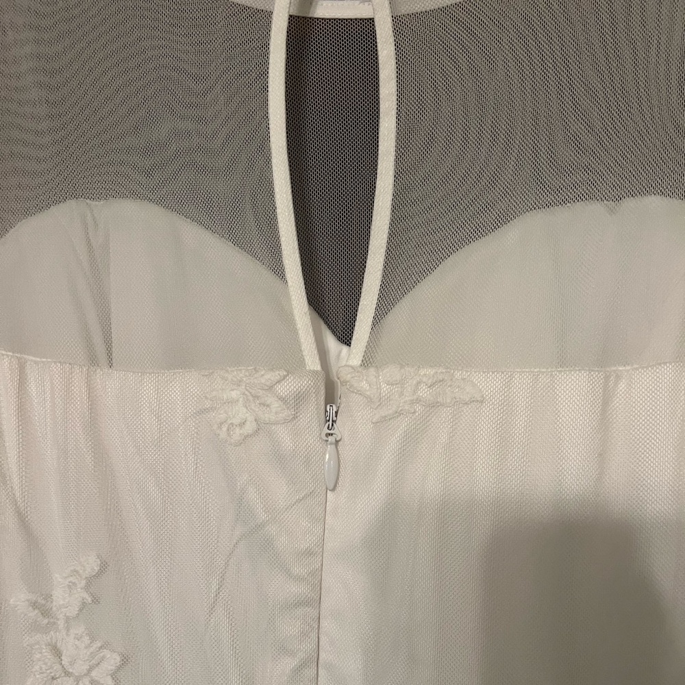 NWT Torrid Special Occasion Ivory Embroidered Hi-Lo
Dress Size 24 Wedding Bridal - Picture 15 of 16